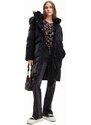 Desigual cappotto 23WWEW98 WOMAN WOVEN PADDED LONG OVERCOA donna