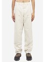 Carhartt WIP Pantalone DOUBLE KNEE in cotone crema