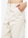 Carhartt WIP Pantalone DOUBLE KNEE in cotone crema