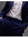 Topman - Pantaloni da abito slim blu a quadri