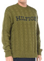 maglia da uomo Tommy Hilfiger con lavorazione e maxilogo