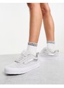 Vans - Knu Skool - Chunky sneakers grigie e argento-Bianco