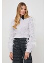 Patrizia Pepe maglione in lana donna colore grigio