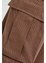 Pinko pantaloni in cotone colore marrone