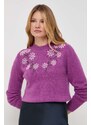 Silvian Heach maglione in misto lana donna colore violetto
