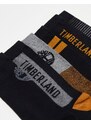Timberland - Confezione regalo da 6 paia di calzini neri e multicolore-Nero