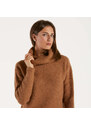 RRD maglione collo alto in tessuto tecnico marrone