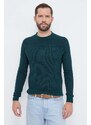 Trussardi maglione in misto lana uomo colore verde
