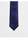 Harry Brown - Cravatta blu navy a righe