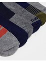 Timberland - Confezione regalo da 6 paia di calzini multicolore