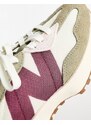 New Balance - 327 - Sneakers bianco sporco e bordeaux - In esclusiva per ASOS