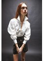 NENETTE - Camicia Frenesia, Colore Bianco, Taglia Standard Donna 40