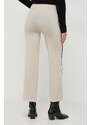 Beatrice B pantaloni in lana colore beige