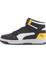 Sneakers alte da ragazzo nere con dettagli gialli Puma Rebound Layup SL Jr