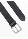 Only & Sons - Cintura in pelle nera-Nero