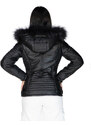 Leather Trend Giorgia - Piumino Donna Nero in vera pelle
