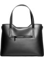 Leather Trend Aragona - Borsa da Donna Nera In Vera Pelle