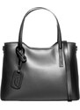 Leather Trend Aragona - Borsa da Donna Nera In Vera Pelle