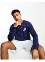 Nike - Club - Felpa in pile blu navy girocollo