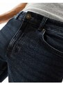 New Look - Jeans dritti lavaggio indaco scuro-Blu