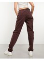 Waven - Elsa - Mom jeans color rosso scuro-Marrone