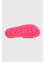 Tommy Jeans ciabatte slide TJW POOL SLIDE SEASONAL donna colore rosa EN0EN02432