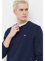 Tommy Jeans maglione in cotone colore blu navy