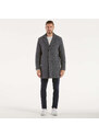 BOB cappotto Foyet monopetto lungo lana grigio