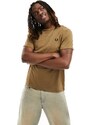 Fred Perry - T-shirt color pietra con logo-Neutro