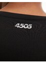 ASOS 4505 - T-shirt per allenamento attillata in tessuto quick dry nero