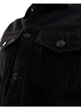 New Look - Giacca di jeans nera-Nero
