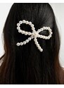 Orelia - Fermaglio per capelli con fiocco di perle-Oro