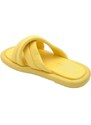 Malu Shoes Ciabatta pantofola donna giallo estiva in gomma morbida impermeabile con fascia incrociata