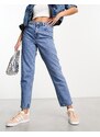New Look - Mom jeans lavaggio stonewash blu