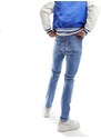 Lee - Luke - Jeans affusolati slim lavaggio chiaro casual consumato-Blu