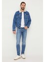 Guess giacca di jeans uomo colore blu