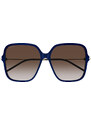 Occhiali Da Sole Gucci Gg1267s Cod. Colore 004 Donna Oversize Blu