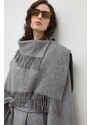 By Malene Birger poncho il lana colore grigio