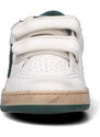 GOLDEN GOOSE BALL STAR STRAP Sneaker bimbo bianca/verde in pelle SNEAKERS