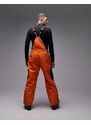 Topman - Sno - Salopette da sci arancione con gamba dritta