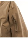 Noisy May - Giacca bomber beige in coordinato-Marrone