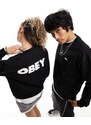 Obey - Bold - Felpa nera unisex con logo-Nero