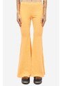 ERL Pantalone TERRY FLARED PANTS in lana arancione