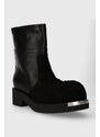 MM6 Maison Margiela scarpe in pelle Ankle Boot uomo colore nero S66WU0109