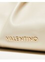 Valentino Bags Valentino - Lake - Borsa da spalla oversize color écru arricciata-Bianco