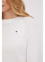 Tommy Hilfiger maglione in cotone colore bianco