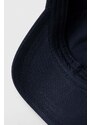 BOSS berretto da baseball in cotone colore blu navy con applicazione