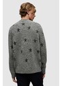 AllSaints maglione in lana Odyssey colore grigio