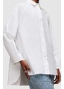 AllSaints camicia in cotone Evie donna colore bianco