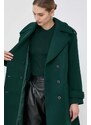 Morgan cappotto con aggiunta di lana colore verde